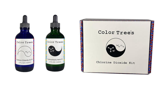 Color Tree's 8oz MMS Chlorine Dioxide Kit - Glass Bottles w/ Nitrile bulbs